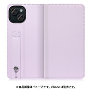 WORK23IP-PL-IP15 [iPhone 15用 手帳型ケース スタンド機能＆カードポケット付き ラベンダー]