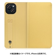 WORK23IP-YL-IP15 [iPhone 15用 手帳型ケース スタンド機能＆カードポケット付き ジャスミンイエロー]