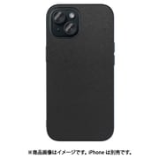 WORK24IP-BK-IP15 [iPhone 15用 PUレザーケース ストラップホール付き ブラック]