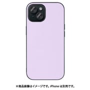 WORK25IP-PL-IP15 [iPhone 15用 本革ケース ストラップホール付き ラベンダー]