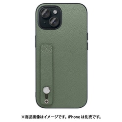 WORK26IP-DG-IP15 [iPhone 15用 本革ケース ホールドベルト付き ダルグリーン]