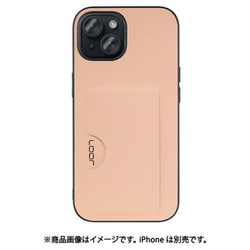 WORK28IP-RS-IP15 [iPhone 15用 PUレザーケース カードポケット＆ストラップホール付き アンバーローズ]