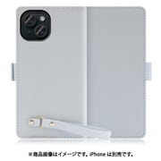 WORK29IP-BU-IP15 [iPhone 15用 手帳型ケース スタンド機能＆ストラップホール付き シャーベットブルー]