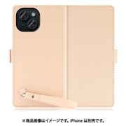 WORK29IP-PK-IP15 [iPhone 15用 手帳型ケース スタンド機能＆ストラップホール付き ピーチピンク]