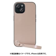 WORK33IP-CM-IP15 [iPhone 15用 本革ケース ストラップ＆ストラップホール付き モンブランキャメル]