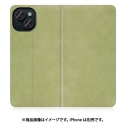 WORK34IP-GN-IP15 [iPhone 15用 手帳型ケース スタンド機能＆カードポケット付き サマーグリーン]