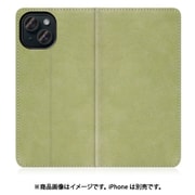 WORK34IP-GN-IP15 [iPhone 15用 手帳型ケース スタンド機能＆カードポケット付き サマーグリーン]