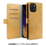 WORK34MAGIP-BN-IP15 [iPhone 15用 手帳型ケース スタンド機能＆カードポケット＆ベルト付き オータムブラウン]