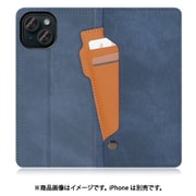 WORK36IP-BU-IP15 [iPhone 15用 手帳型ケース スタンド機能＆カードホルダー付き ホエールブルー]