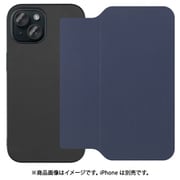WORK39IP-NY-IP15 [iPhone 15用 PUレザースマホケース ストラップホール＆カードポケット付き ネイビー]