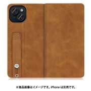 WORK42IP-BN-IP15 [iPhone 15用 手帳型ケース スタンド機能＆カードポケット付き サンドブラウン]