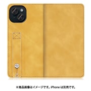WORK42IP-YL-IP15 [iPhone 15用 手帳型ケース スタンド機能＆カードポケット付き ゴールデンイエロー]