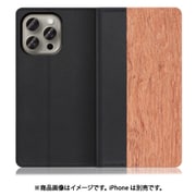 WORK08IP-KA-IP15PM [iPhone 15 Pro Max用 手帳型ケース スタンド機能＆カードポケット付き 花梨]