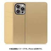 WORK13IP-NEWGD-IP15PM [iPhone 15 Pro Max用 手帳型ケース スタンド機能＆カードポケット付き ゴールド]