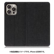 WORK17IP-BK-IP15PM [iPhone 15 Pro Max用 手帳型ケース スタンド機能＆カードポケット付き ブラック]