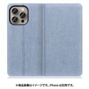 WORK17IP-LTBU-IP15PM [iPhone 15 Pro Max用 手帳型ケース スタンド機能＆カードポケット付き ライトブルー]