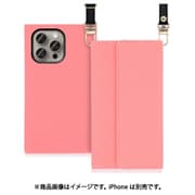 WORK22IP-PK-IP15PM [iPhone 15 Pro Max用 手帳型ケース ロングストラップ＆カードポケット付き ピンク]