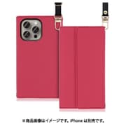 WORK22IP-RS-IP15PM [iPhone 15 Pro Max用 手帳型ケース ロングストラップ＆カードポケット付き ダスティローズ]