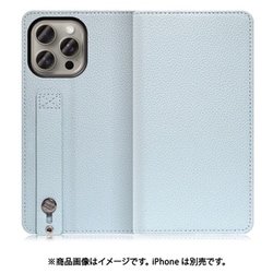 WORK23IP-BU-IP15PM [iPhone 15 Pro Max用 手帳型ケース スタンド機能＆カードポケット付き スカイブルー]