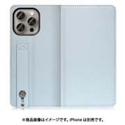 WORK23IP-BU-IP15PM [iPhone 15 Pro Max用 手帳型ケース スタンド機能＆カードポケット付き スカイブルー]