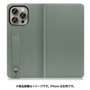 WORK23IP-DG-IP15PM [iPhone 15 Pro Max用 手帳型ケース スタンド機能＆カードポケット付き ダルグリーン]