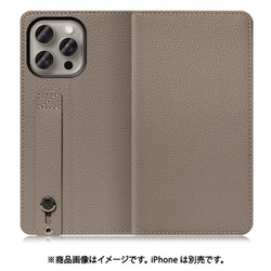 WORK23IP-GB-IP15PM [iPhone 15 Pro Max用 手帳型ケース スタンド機能＆カードポケット付き グレージュ]