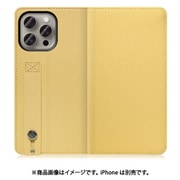 WORK23IP-YL-IP15PM [iPhone 15 Pro Max用 手帳型ケース スタンド機能＆カードポケット付き ジャスミンイエロー]