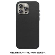 WORK24IP-BK-IP15PM [iPhone 15 Pro Max用 PUレザーケース ストラップホール付き ブラック]