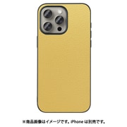 WORK25IP-YL-IP15PM [iPhone 15 Pro Max用 本革ケース ストラップホール付き ジャスミンイエロー]