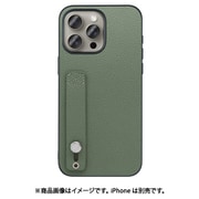 WORK26IP-DG-IP15PM [iPhone 15 Pro Max用 本革ケース ホールドベルト付き ダルグリーン]