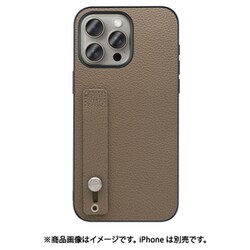 WORK26IP-GB-IP15PM [iPhone 15 Pro Max用 本革ケース ホールドベルト付き グレージュ]