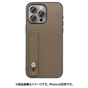 WORK26IP-GB-IP15PM [iPhone 15 Pro Max用 本革ケース ホールドベルト付き グレージュ]