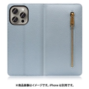 WORK27IP-BU-IP15PM [iPhone 15 Pro Max用 手帳型ケース スタンド機能＆カードポケット付き スカイブルー]