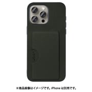 WORK28IP-EG-IP15PM [iPhone 15 Pro Max用 PUレザーケース カードポケット＆ストラップホール付き エバーグリーン]