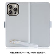 WORK29IP-BU-IP15PM [iPhone 15 Pro Max用 手帳型ケース スタンド機能＆ストラップホール付き シャーベットブルー]