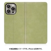 WORK34IP-GN-IP15PM [iPhone 15 Pro Max用 手帳型ケース スタンド機能＆カードポケット付き サマーグリーン]