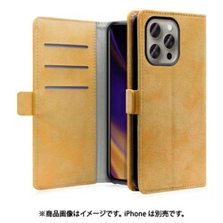 WORK34MAGIP-BN-IP15PM [iPhone 15 Pro Max用 手帳型ケース スタンド機能＆カードポケット＆ベルト付き オータムブラウン]