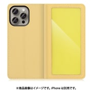WORK35IP-YL-IP15PM [iPhone 15 Pro Max用 手帳型ケース カスタマイズ機能＆スタンド機能＆カードポケット付き ジャスミンイエロー]