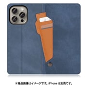 WORK36IP-BU-IP15PM [iPhone 15 Pro Max用 手帳型ケース スタンド機能＆カードホルダー付き ホエールブルー]
