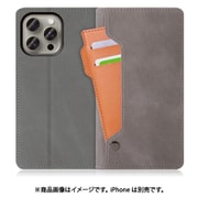 WORK36IP-GY-IP15PM [iPhone 15 Pro Max用 手帳型ケース スタンド機能＆カードホルダー付き エレファントグレー]