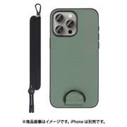 WORK37IP-GN-IP15PM [iPhone 15 Pro Max用 首掛けケース ネックストラップ付き ホーリーグリーン]