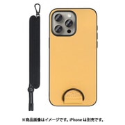 WORK37IP-YL-IP15PM [iPhone 15 Pro Max用 首掛けケース ネックストラップ付き イエローベージュ]