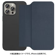 WORK38IP-NY-IP15PM [iPhone 15 Pro Max用 PUレザースマホケース ストラップホール＆カードポケット付き ダークネイビー]