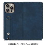 WORK42IP-BU-IP15PM [iPhone 15 Pro Max用 手帳型ケース スタンド機能＆カードポケット付き クラシックブルー]