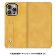 WORK42IP-YL-IP15PM [iPhone 15 Pro Max用 手帳型ケース スタンド機能＆カードポケット付き ゴールデンイエロー]