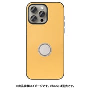 WORK48IP-YL-IP15PM [iPhone 15 Pro Max用 本革ケース スタンド機能＆ストラップホール付き イエローベージュ]