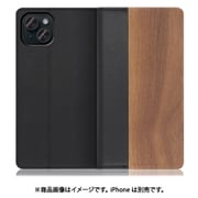 WORK08IP-KU-IP15PS [iPhone 15 Plus用 手帳型ケース スタンド機能＆カードポケット付き 胡桃]
