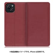 WORK10IP-RD-IP15PS [iPhone 15 Plus用 手帳型ケース スタンド機能＆カードポケット付き ワインレッド]