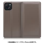 WORK14IP-GY-IP15PS [iPhone 15 Plus用 手帳型ケース スタンド機能＆カードポケット付き グレー]