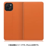 WORK16IP-OG-IP15PS [iPhone 15 Plus用 手帳型ケース スタンド機能＆カードポケット付き オレンジ]